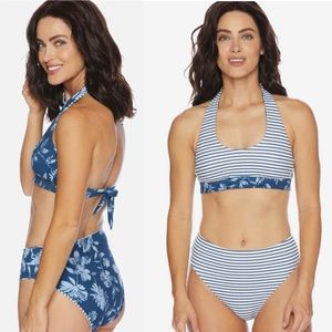 Splendid Double Dutch Reversible Halter Swim